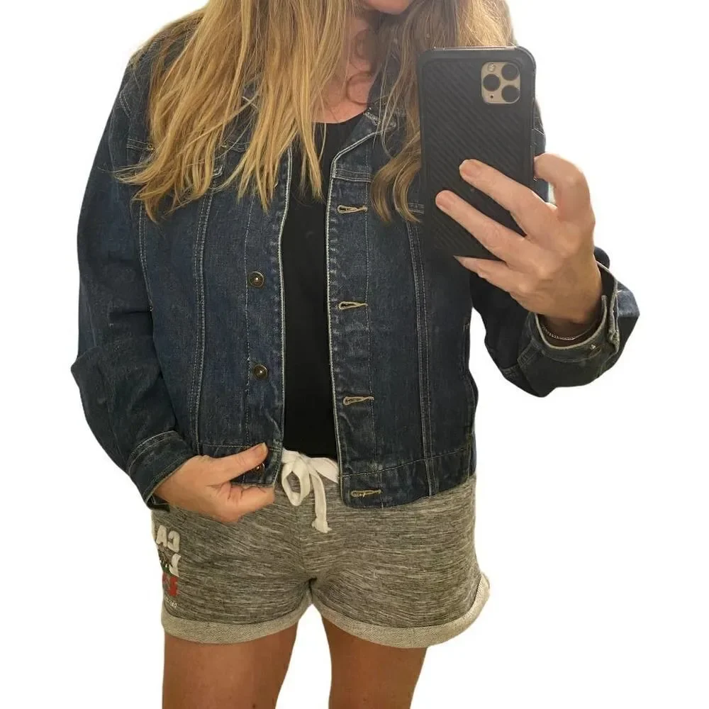 Liz Claiborne Jean Denim Jacket Size Medium
